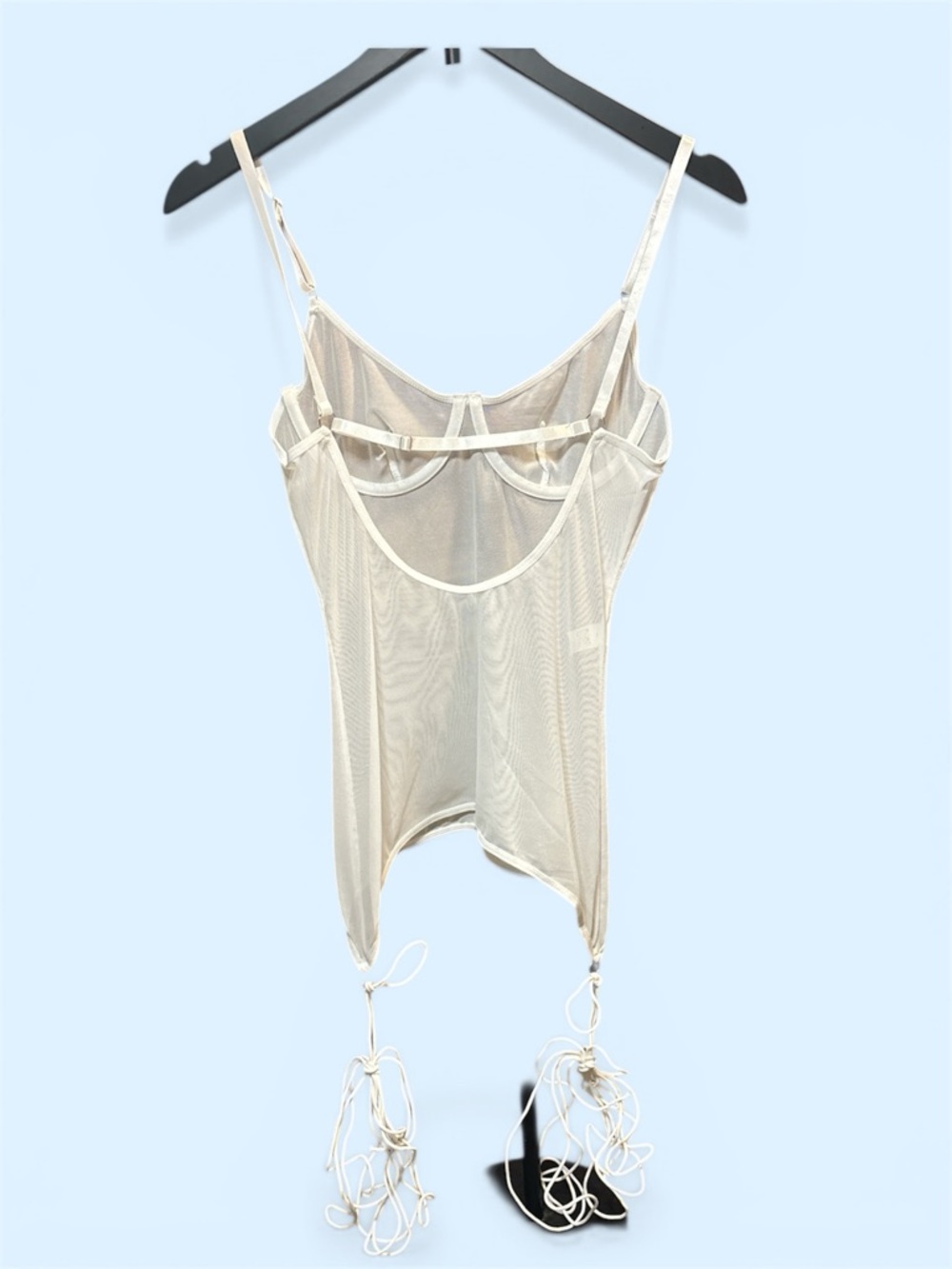 New! WHITE MESH SHEER GLOVED BODYSUIT GARTER LEG WRAP DRESS
**DRESS ONLY** - Picture 10 of 10